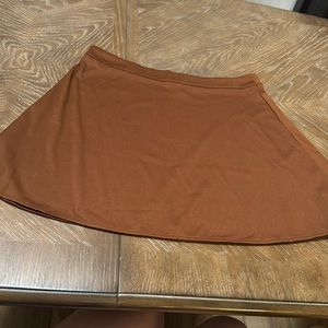 SHEIN brown mini skirt, no stretch 0XL